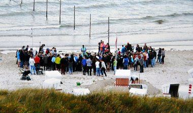 Messfeier am Strand 