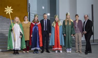 Kleingruppe zum Fototermin