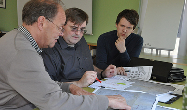 © Offizialat/Heuer Gespräch mit dem Statiker