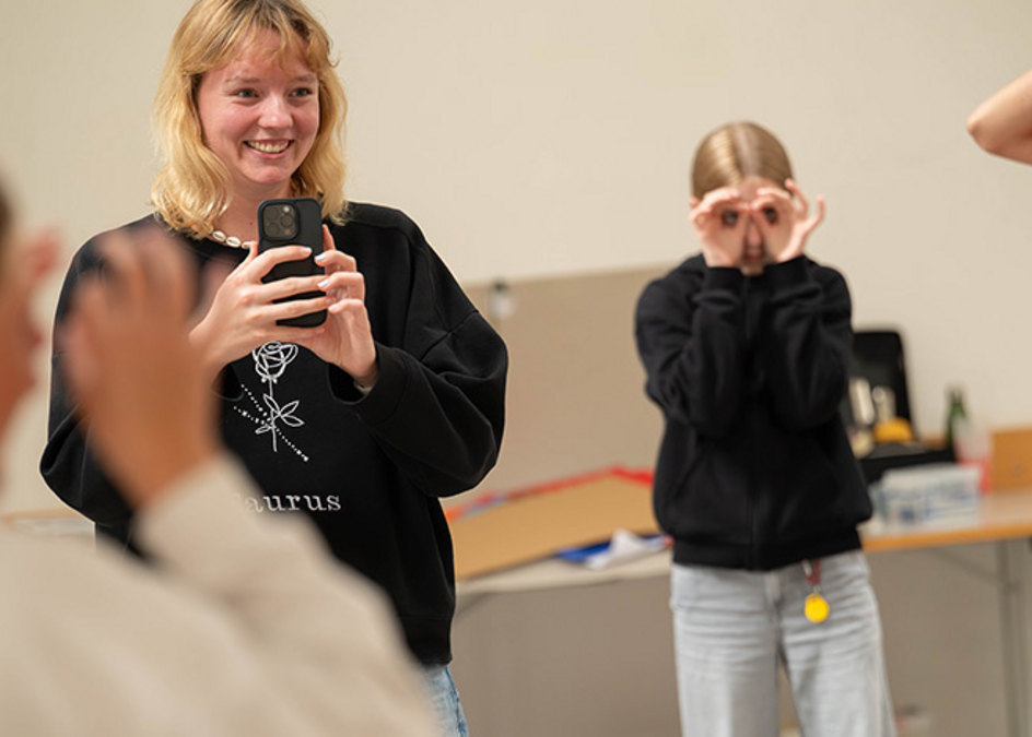 Sabrina Gelhaus im Einsatz 