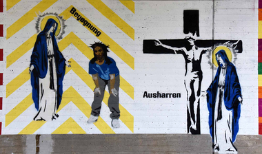 Begegnung beim Kreuzweg und Kreuzigung