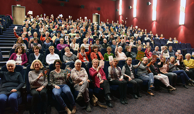 Gruppenbild im Kinosaal