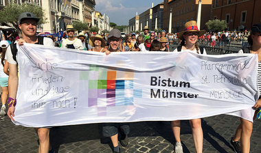 Münsteraner Messdiener in Rom