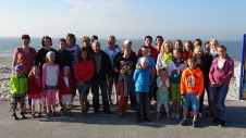 Gruppenfoto am Strand