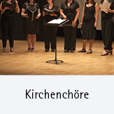 Kirchenchor; Symbolbild: Chor und Notenpult